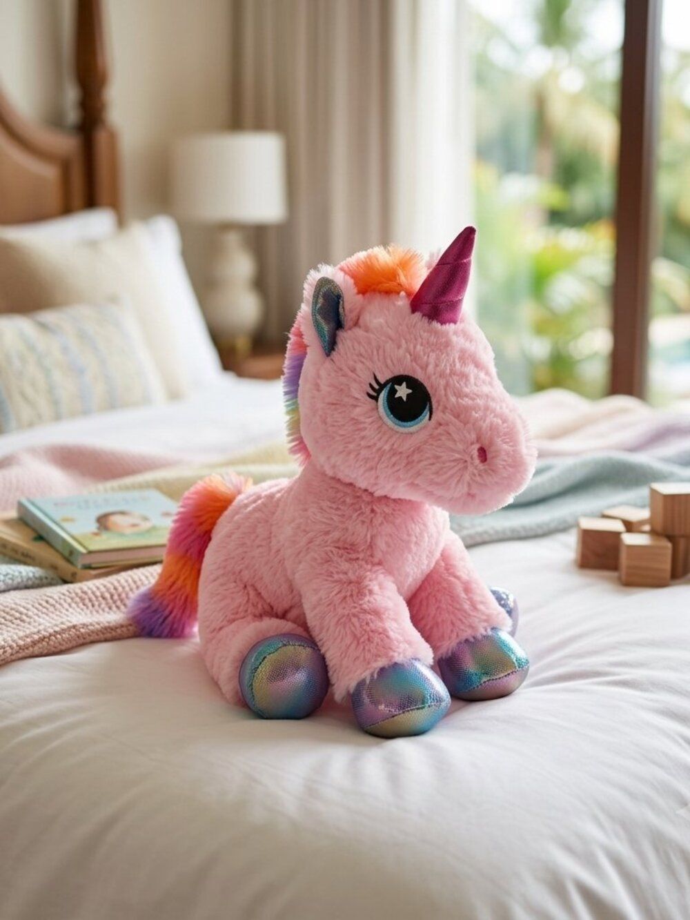 Pink Plush Unicorn Toy